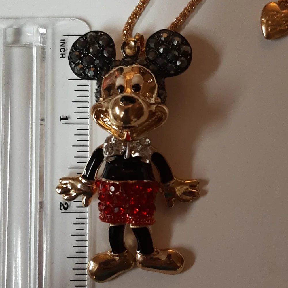 Cute! Mouse Charm with Free Chain- Arms and Legs Dangle, Head Turns 🐭❤🐹